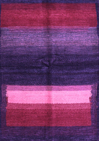 Abstract Purple Contemporary Rug, con1586pur