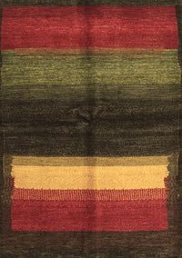 Abstract Brown Contemporary Rug, con1586brn