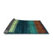 Sideview of Abstract Light Blue Contemporary Rug, con1586lblu