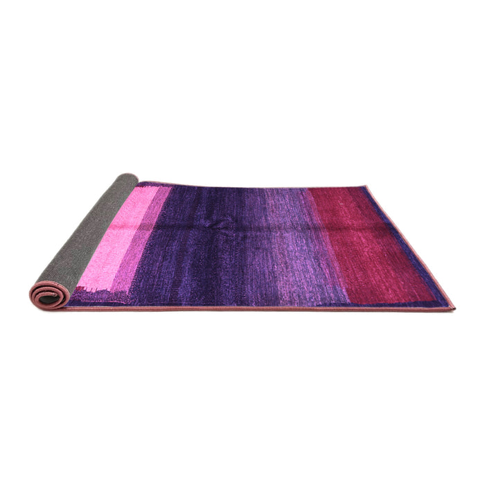 Sideview of Abstract Purple Contemporary Rug, con1586pur