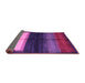 Sideview of Abstract Purple Contemporary Rug, con1586pur