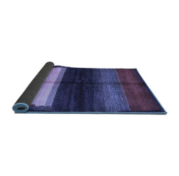Sideview of Abstract Blue Contemporary Rug, con1586blu