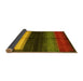 Sideview of Abstract Yellow Contemporary Rug, con1586yw