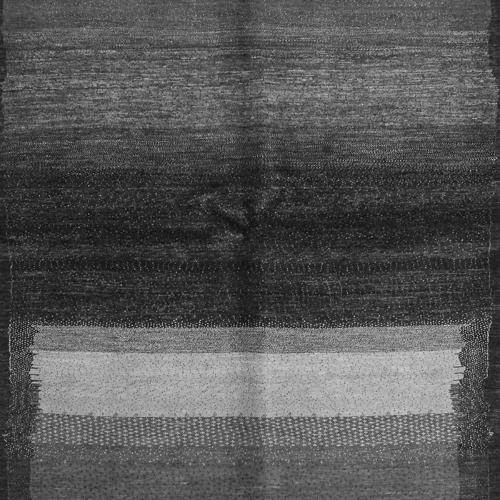 Serging Thickness of Machine Washable Abstract Gray Contemporary Rug, wshcon1586gry