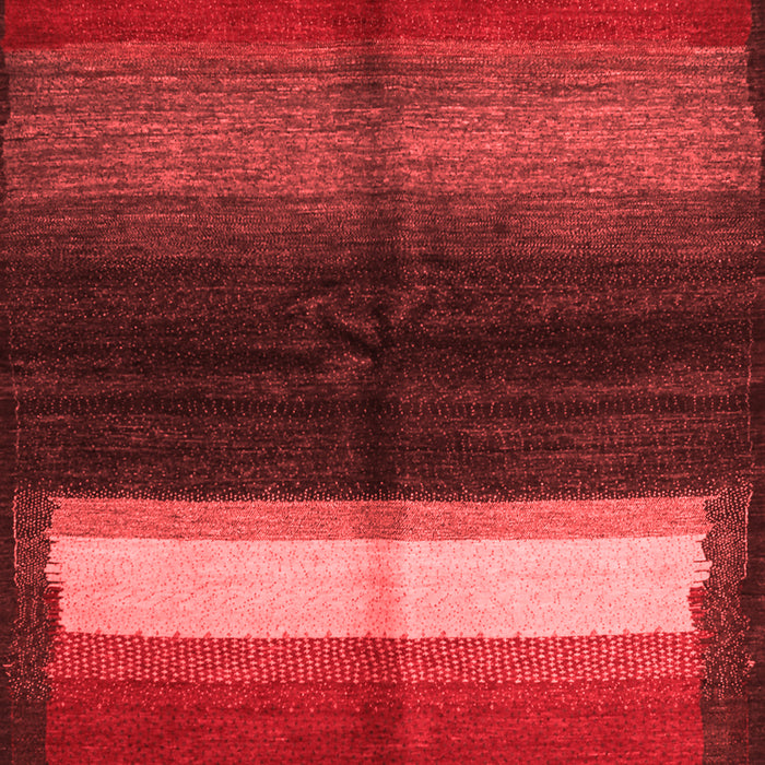 Machine Washable Abstract Red Contemporary Rug, wshcon1586red