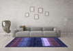 Machine Washable Abstract Blue Contemporary Rug in a Living Room, wshcon1586blu