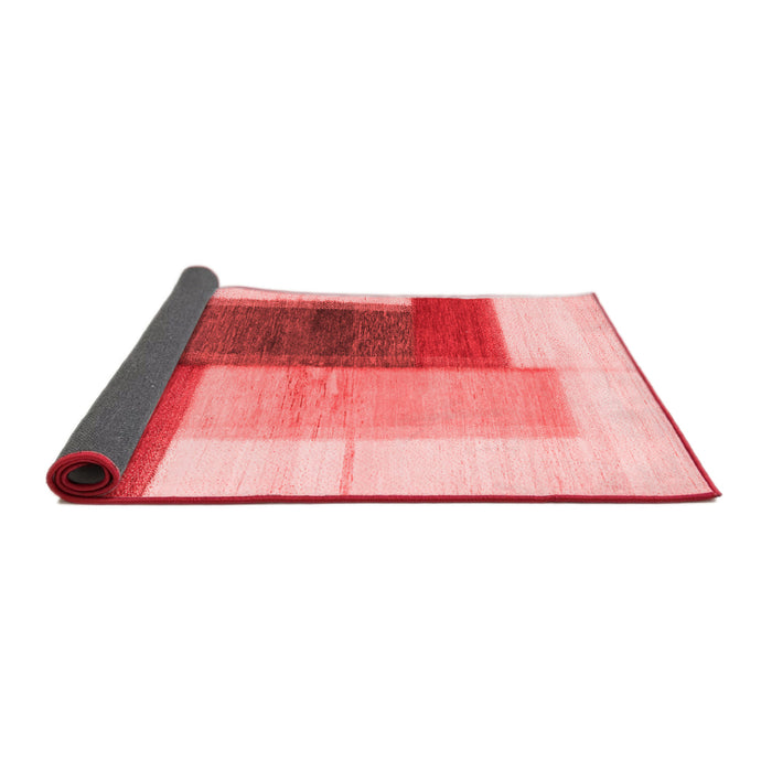 Abstract Red Contemporary Area Rugs