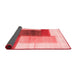 Abstract Red Contemporary Area Rugs