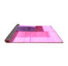 Sideview of Abstract Purple Contemporary Rug, con1587pur