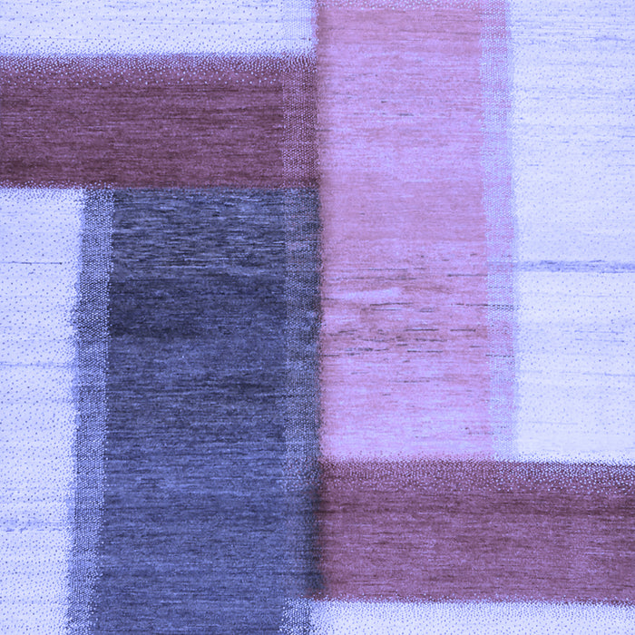 Abstract Blue Contemporary Rug, con1587blu