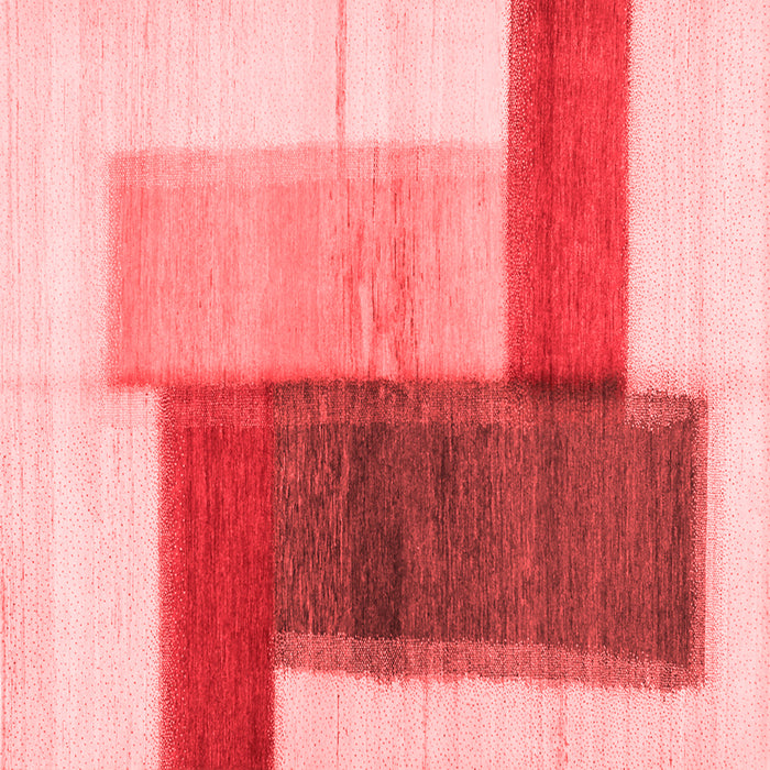 Machine Washable Abstract Red Contemporary Rug, wshcon1587red