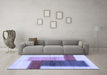 Machine Washable Abstract Blue Contemporary Rug in a Living Room, wshcon1587blu