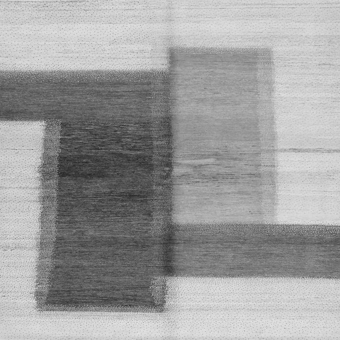 Serging Thickness of Abstract Gray Contemporary Rug, con1587gry