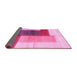 Sideview of Abstract Pink Contemporary Rug, con1587pnk