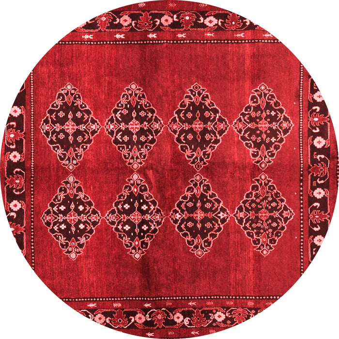Machine Washable Abstract Red Contemporary Rug, wshcon1588red