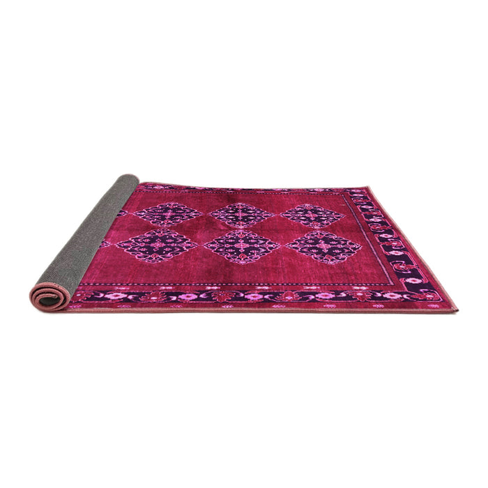 Sideview of Abstract Pink Contemporary Rug, con1588pnk