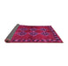 Sideview of Abstract Pink Contemporary Rug, con1588pnk