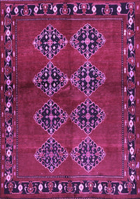 Abstract Purple Contemporary Rug, con1588pur