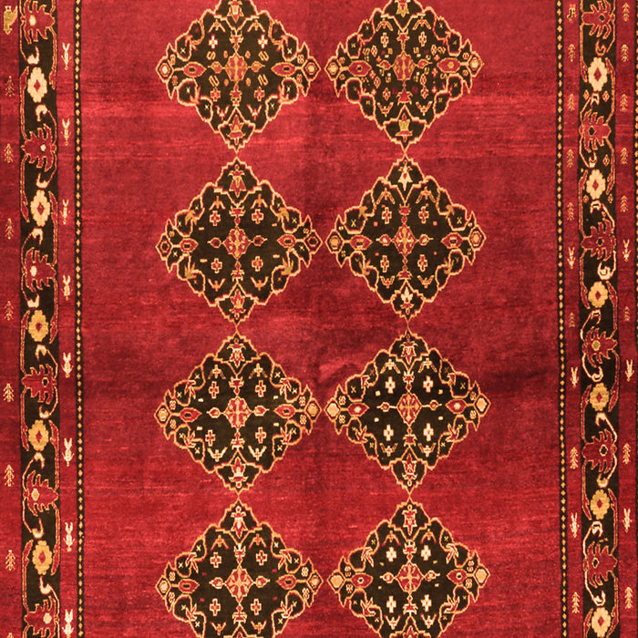 Abstract Orange Contemporary Rug, con1588org
