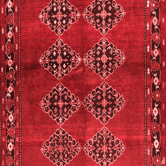 Machine Washable Abstract Red Contemporary Rug, wshcon1588red