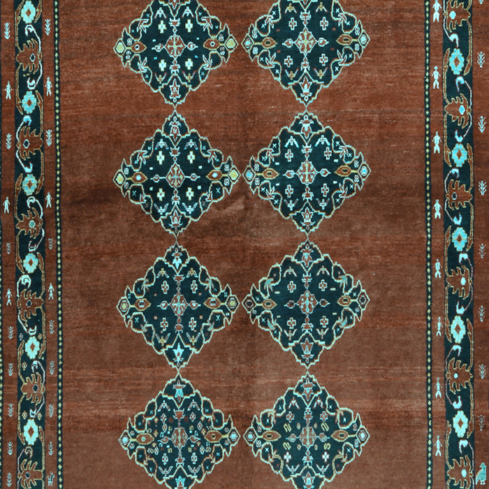 Abstract Light Blue Contemporary Rug, con1588lblu