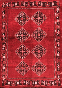 Abstract Red Contemporary Rug, con1588red