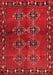 Abstract Red Contemporary Area Rugs