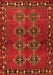 Serging Thickness of Machine Washable Abstract Orange Contemporary Area Rugs, wshcon1588org