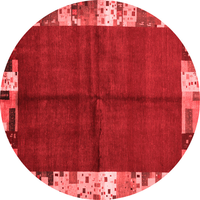 Machine Washable Abstract Red Contemporary Rug, wshcon1589red