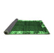 Sideview of Abstract Emerald Green Contemporary Rug, con1589emgrn