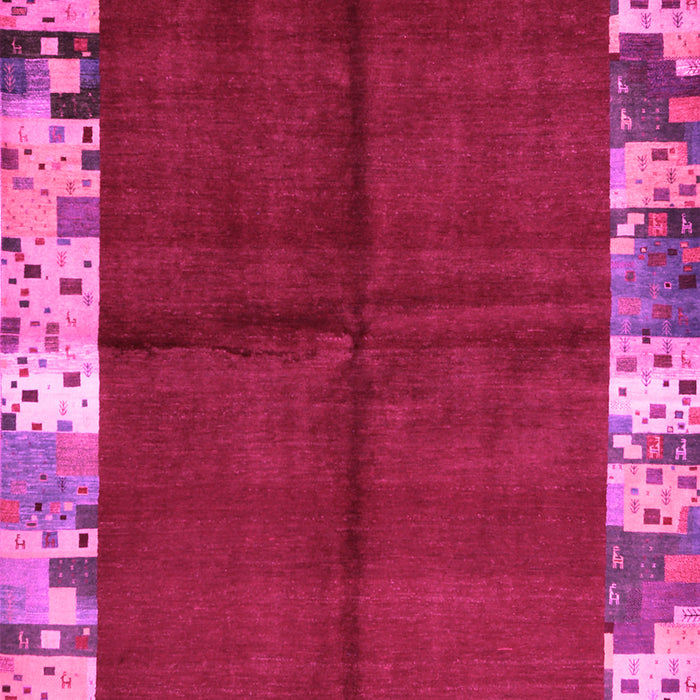 Abstract Pink Contemporary Rug, con1589pnk