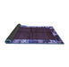 Sideview of Abstract Blue Contemporary Rug, con1589blu