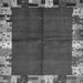 Serging Thickness of Abstract Gray Contemporary Rug, con1589gry