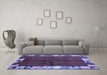 Machine Washable Abstract Blue Contemporary Rug in a Living Room, wshcon1589blu