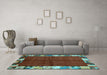 Machine Washable Abstract Light Blue Contemporary Rug in a Living Room, wshcon1589lblu