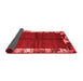 Abstract Red Contemporary Area Rugs