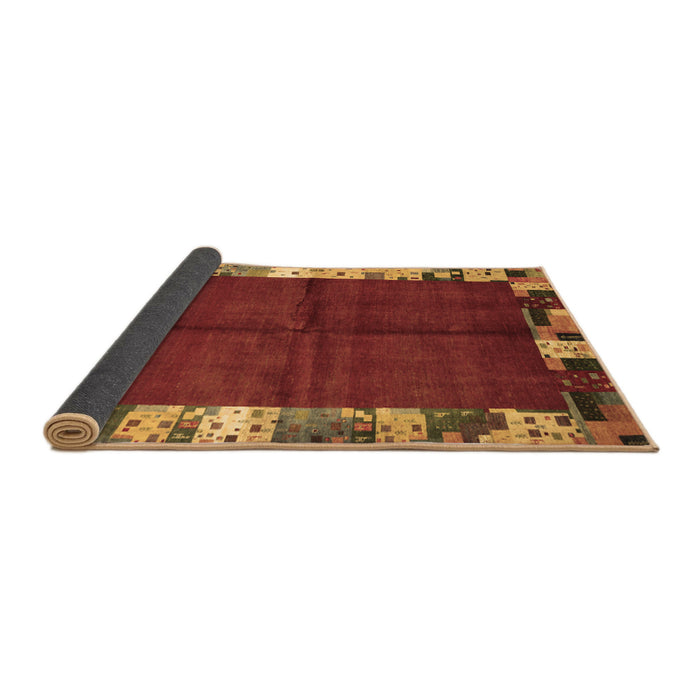 Sideview of Abstract Brown Contemporary Rug, con1589brn