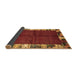 Sideview of Abstract Brown Contemporary Rug, con1589brn