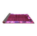 Sideview of Abstract Purple Contemporary Rug, con1589pur