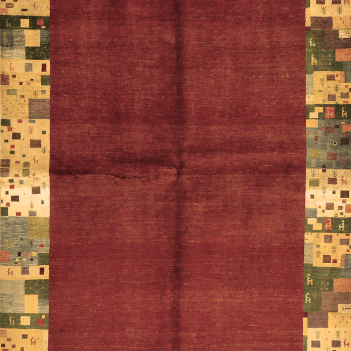 Machine Washable Abstract Brown Contemporary Rug, wshcon1589brn