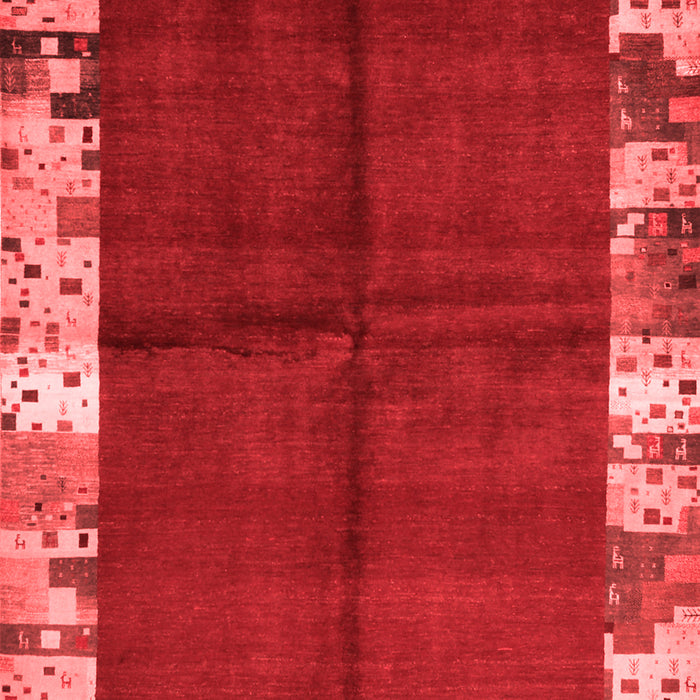 Abstract Red Contemporary Area Rugs