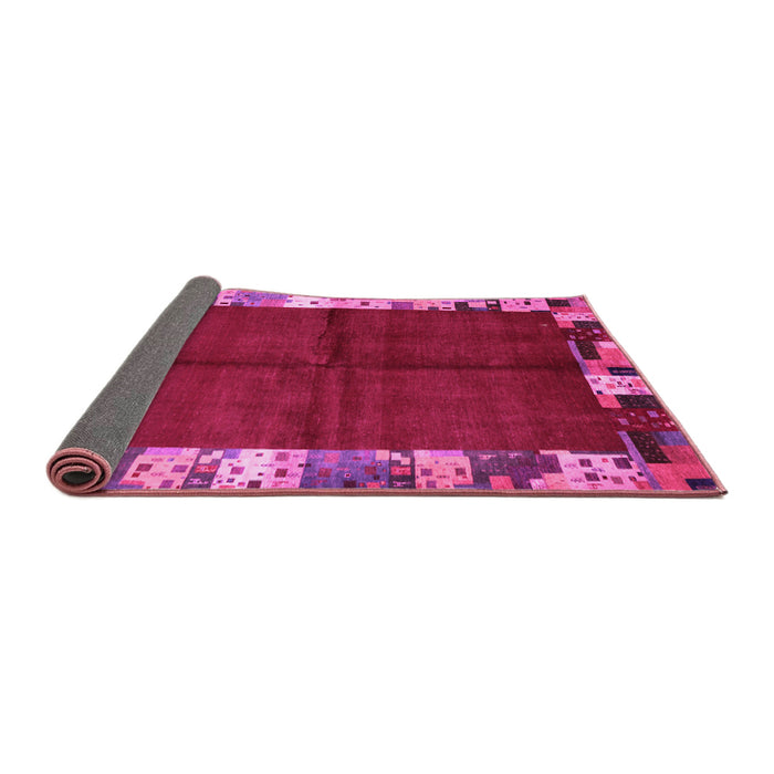 Sideview of Abstract Pink Contemporary Rug, con1589pnk