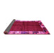 Sideview of Abstract Pink Contemporary Rug, con1589pnk