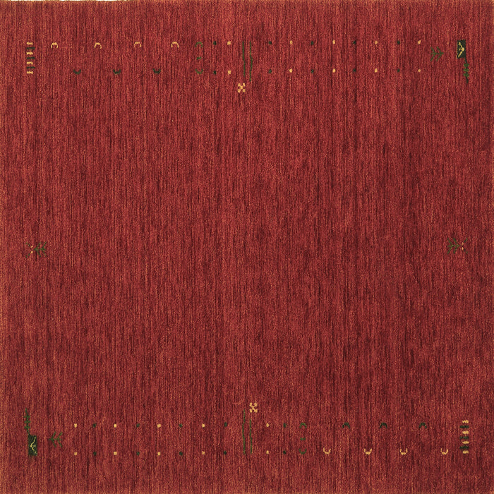 Square Machine Washable Abstract Brown Contemporary Rug, wshcon158brn