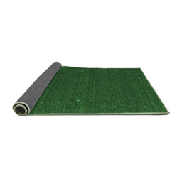 Sideview of Abstract Emerald Green Contemporary Rug, con158emgrn