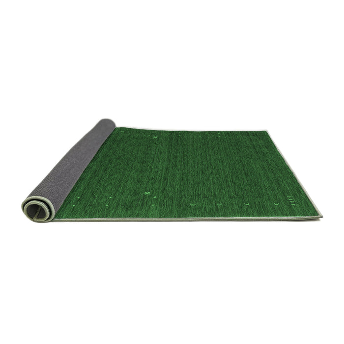 Sideview of Abstract Emerald Green Contemporary Rug, con158emgrn