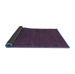 Sideview of Abstract Blue Contemporary Rug, con158blu