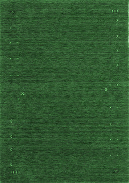 Abstract Emerald Green Contemporary Rug, con158emgrn