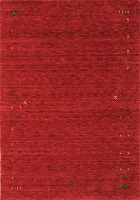 Abstract Orange Contemporary Rug, con158org