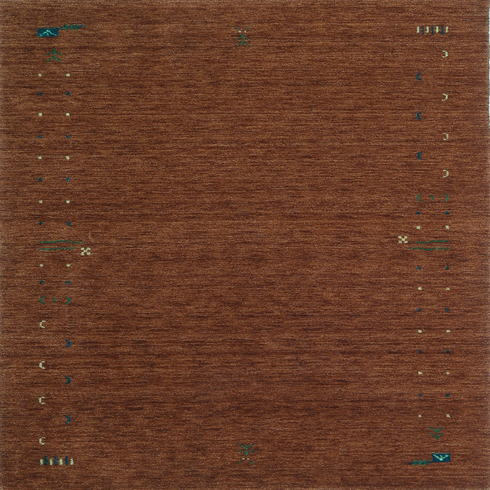 Square Abstract Light Blue Contemporary Rug, con158lblu